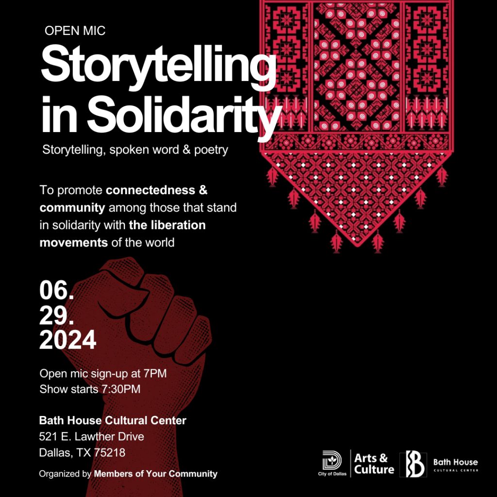 Storytelling in Solidarity Bath House Cultural Center